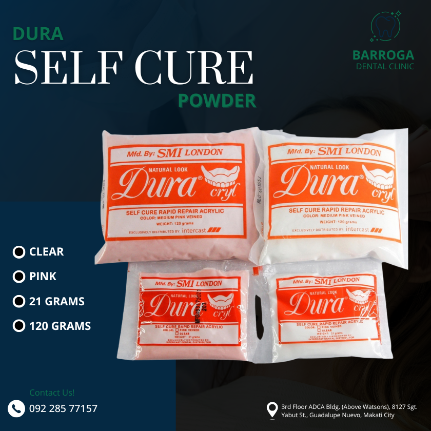 DURA SELF CURE POWDER (120g/21g) CLEAR-PINK DURA SELF CURE POWDER (120g/21g) CLEAR-PINK